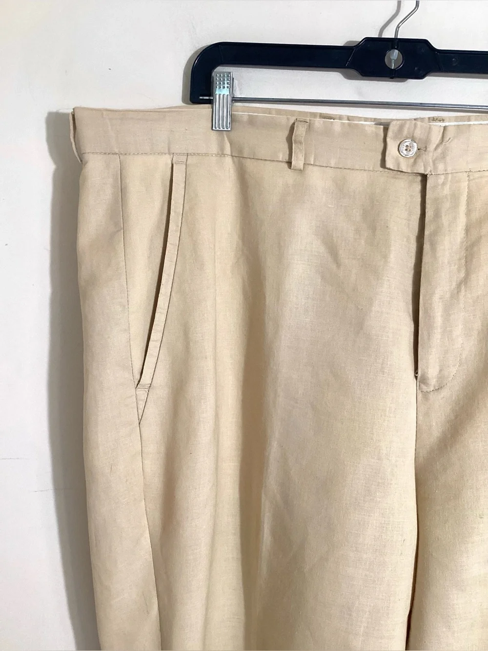 Stacy Adams Mens 2X Linen Cotton Dress Pants
